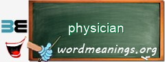 WordMeaning blackboard for physician